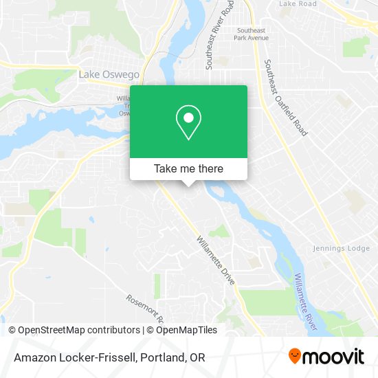 Amazon Locker-Frissell map