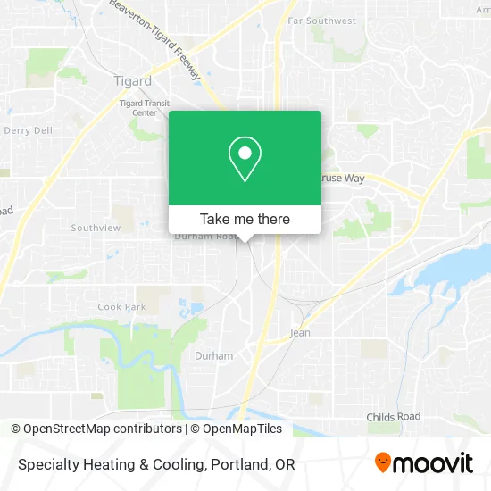 Specialty Heating & Cooling map