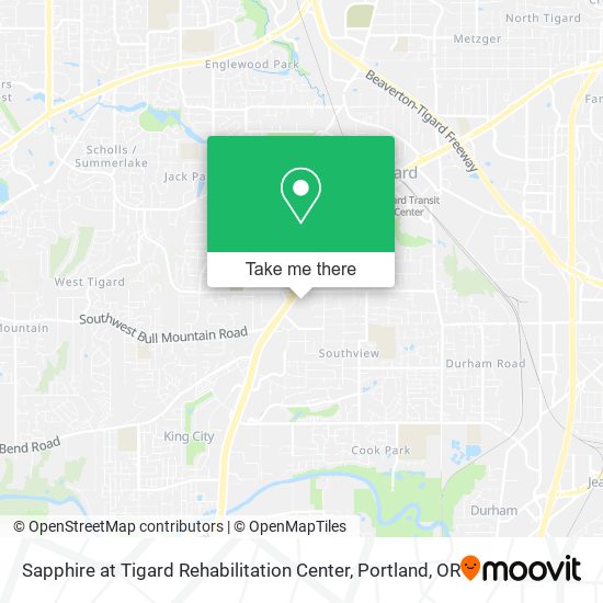 Sapphire at Tigard Rehabilitation Center map