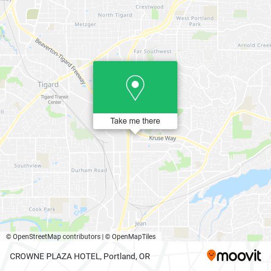 Mapa de CROWNE PLAZA HOTEL