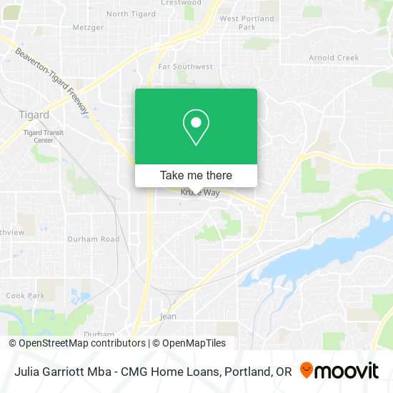 Julia Garriott Mba - CMG Home Loans map