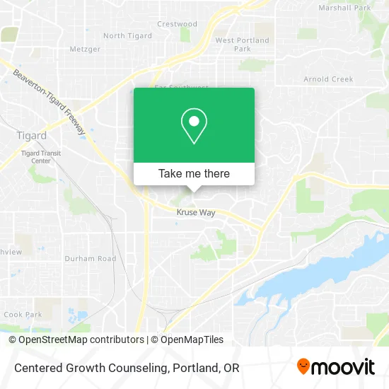 Centered Growth Counseling map