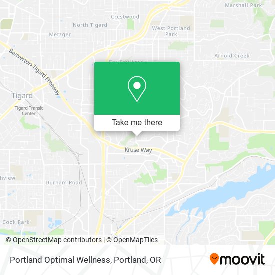 Portland Optimal Wellness map