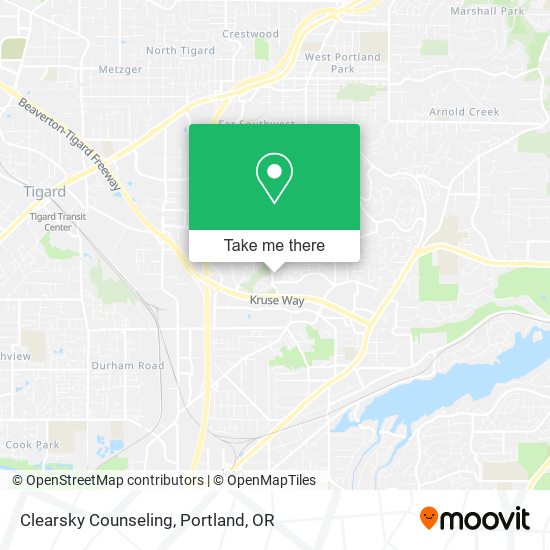 Clearsky Counseling map