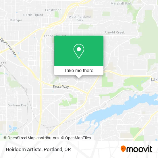 Heirloom Artists map