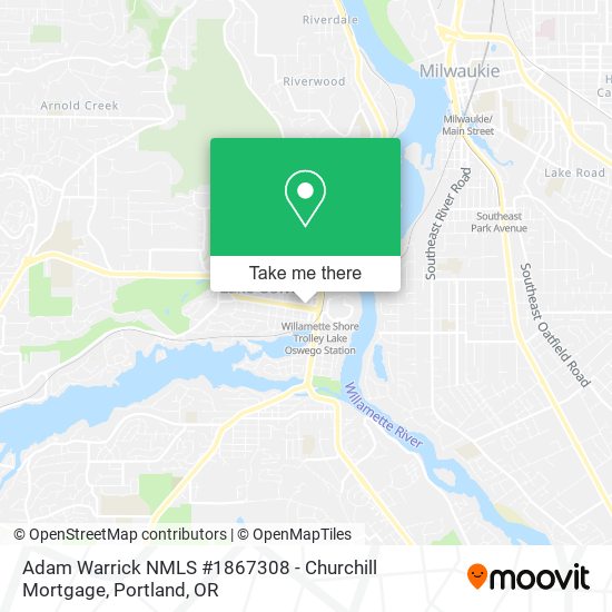 Adam Warrick NMLS #1867308 - Churchill Mortgage map
