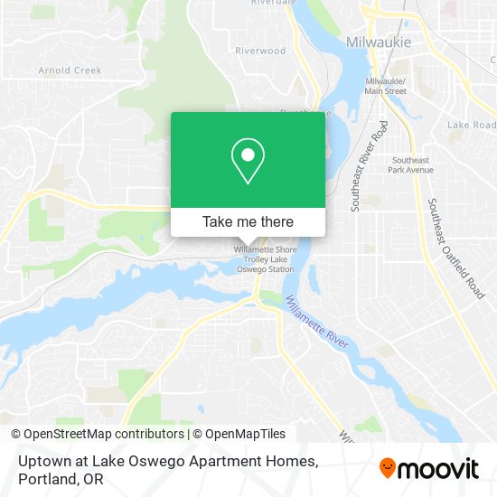 Uptown at Lake Oswego Apartment Homes map