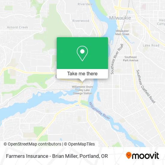 Farmers Insurance - Brian Miller map