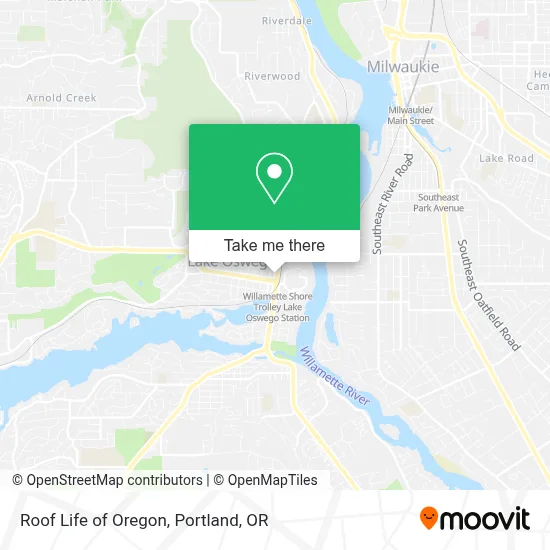 Roof Life of Oregon map