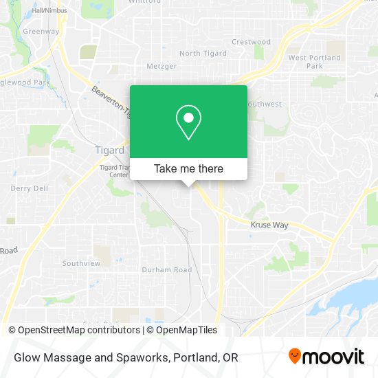 Glow Massage and Spaworks map