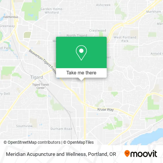 Meridian Acupuncture and Wellness map