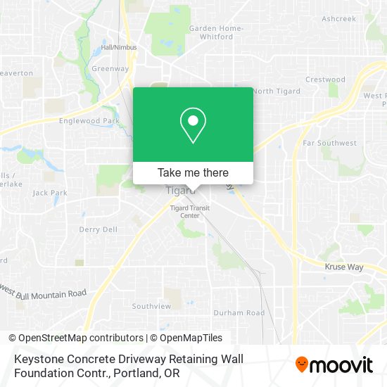 Keystone Concrete Driveway Retaining Wall Foundation Contr. map
