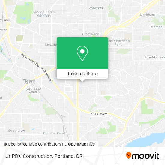 Jr PDX Construction map