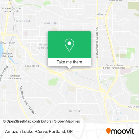 Mapa de Amazon Locker-Curve