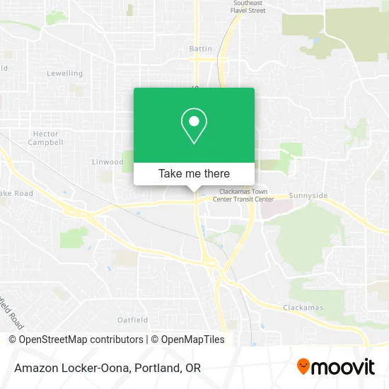 Amazon Locker-Oona map
