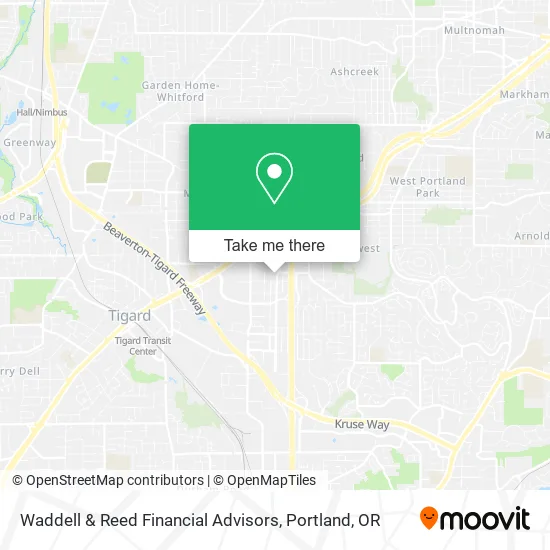 Waddell & Reed Financial Advisors map