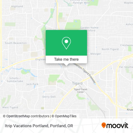 Itrip Vacations Portland map