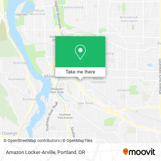 Mapa de Amazon Locker-Arville