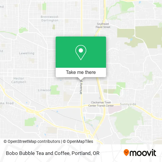 Bobo Bubble Tea and Coffee map