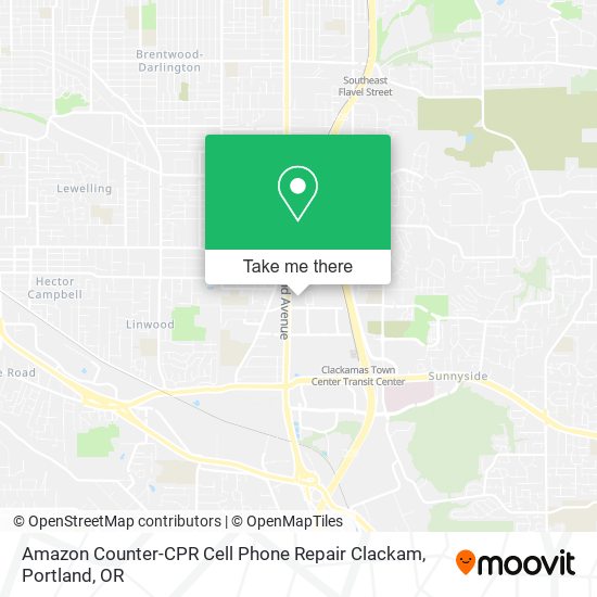 Amazon Counter-CPR Cell Phone Repair Clackam map