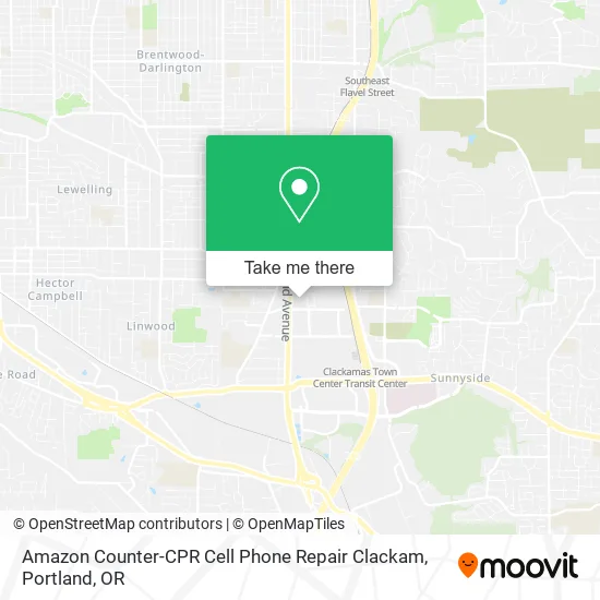 Amazon Counter-CPR Cell Phone Repair Clackam map