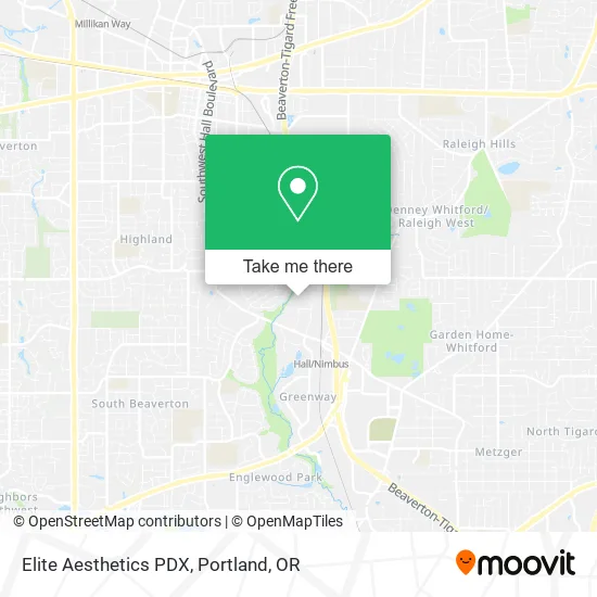 Elite Aesthetics PDX map