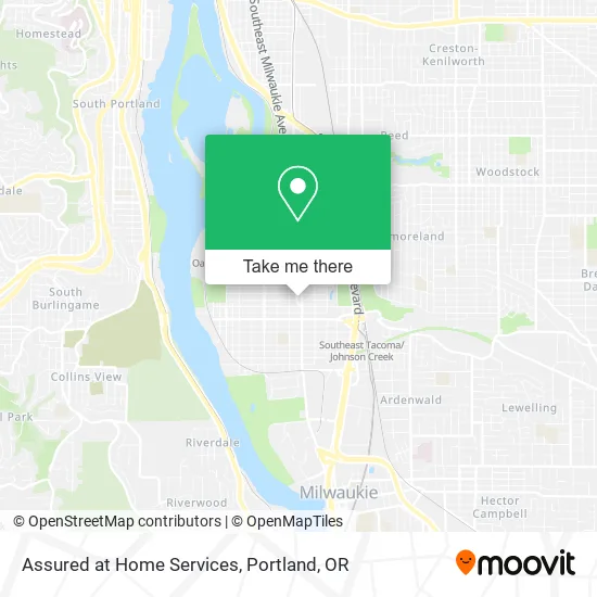 Assured at Home Services map