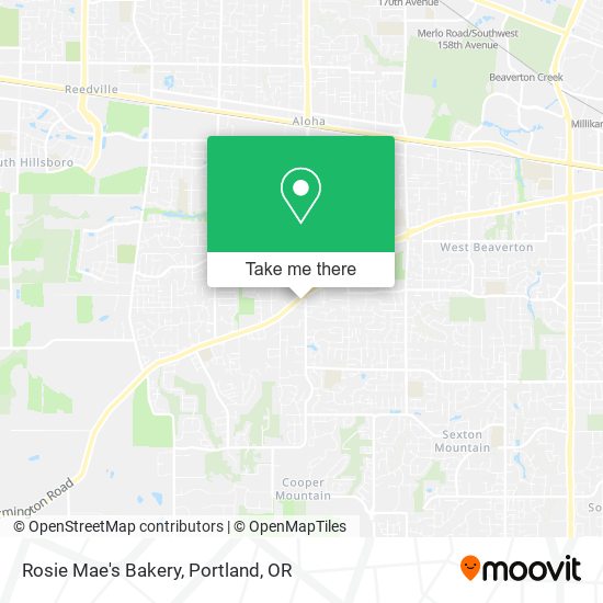 Mapa de Rosie Mae's Bakery