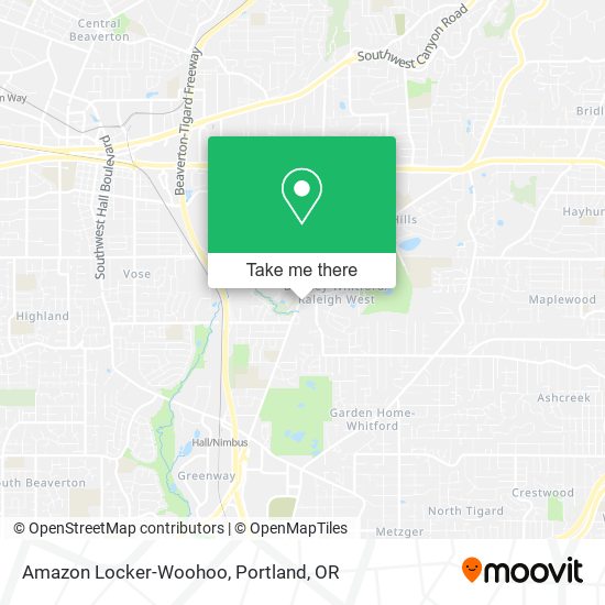 Mapa de Amazon Locker-Woohoo