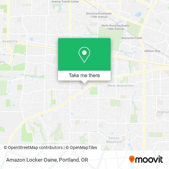 Amazon Locker-Daine map