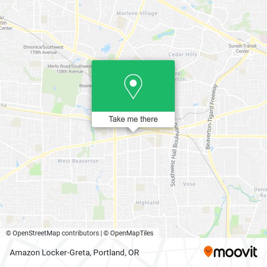 Amazon Locker-Greta map