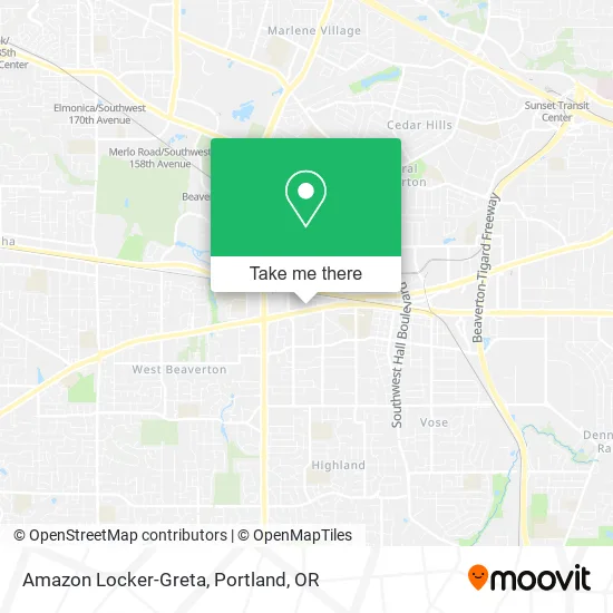 Amazon Locker-Greta map