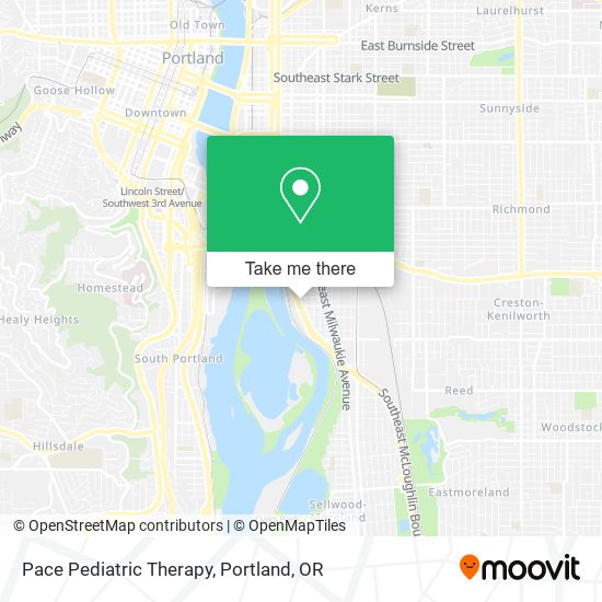 Pace Pediatric Therapy map