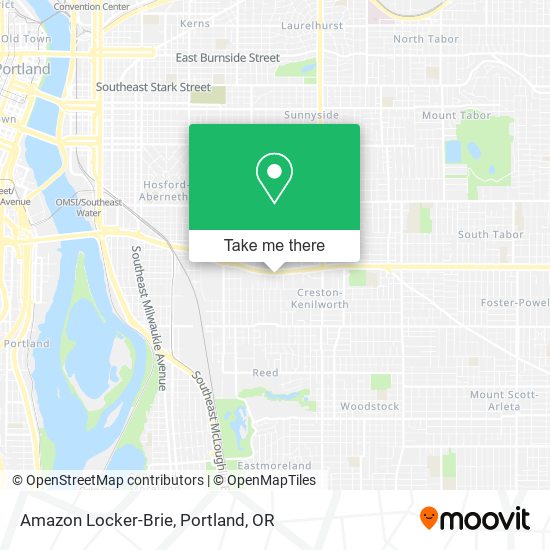 Mapa de Amazon Locker-Brie