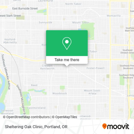 Mapa de Sheltering Oak Clinic