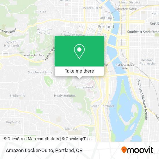 Mapa de Amazon Locker-Quito