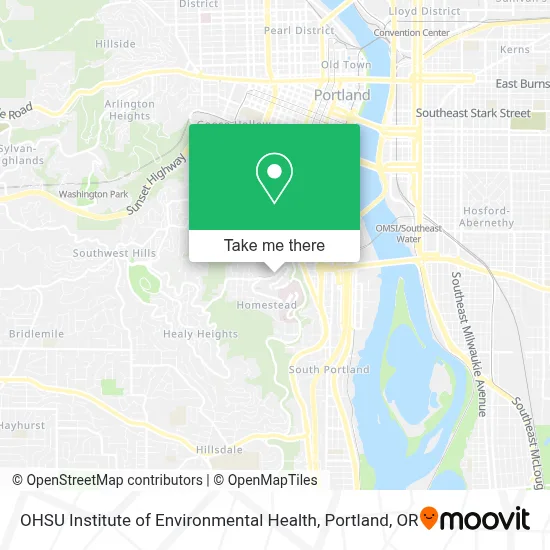OHSU Institute of Environmental Health map
