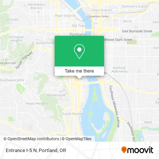 Mapa de Entrance I-5 N