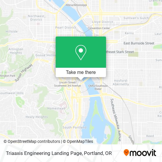 Triaaxis Engineering Landing Page map