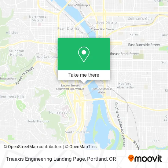 Mapa de Triaaxis Engineering Landing Page