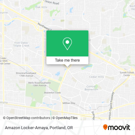 Mapa de Amazon Locker-Amaya