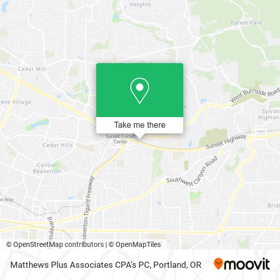 Mapa de Matthews Plus Associates CPA's PC