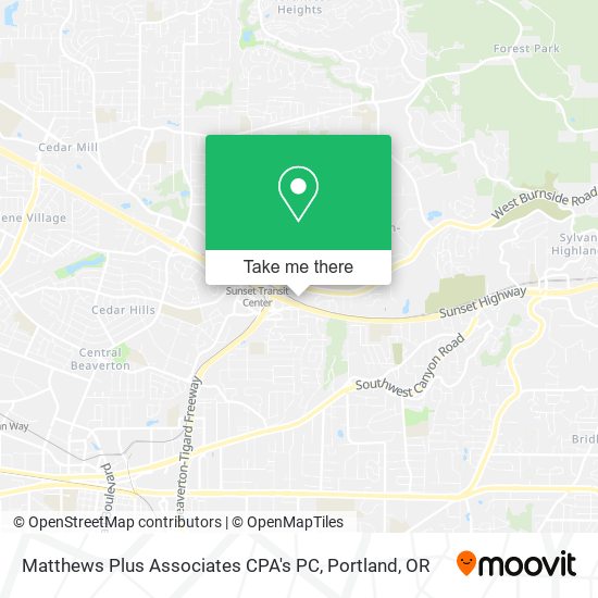 Matthews Plus Associates CPA's PC map