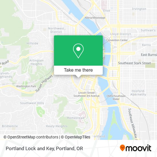 Portland Lock and Key map