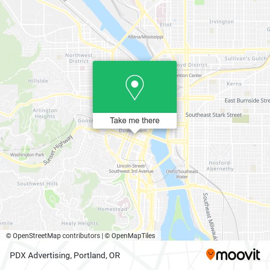 Mapa de PDX Advertising