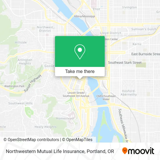 Northwestern Mutual Life Insurance map