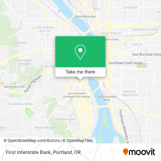 First Interstate Bank map