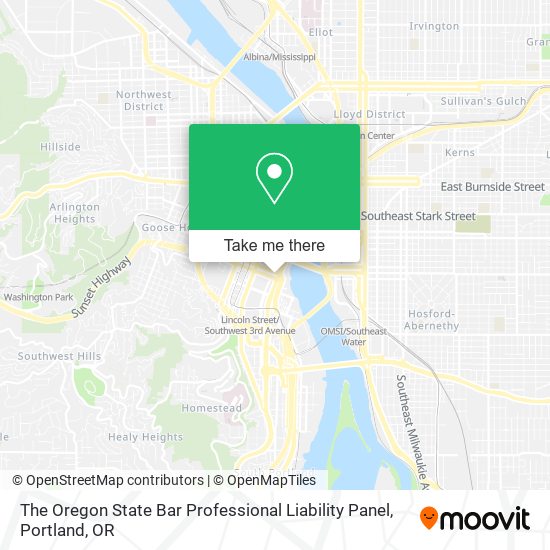 Mapa de The Oregon State Bar Professional Liability Panel