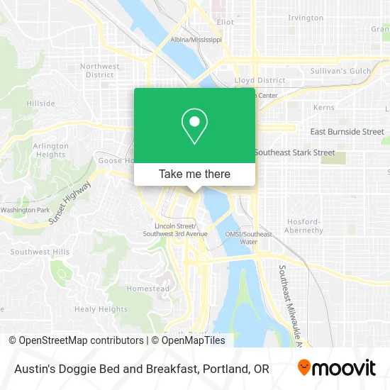 Austin's Doggie Bed and Breakfast map
