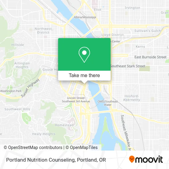 Portland Nutrition Counseling map